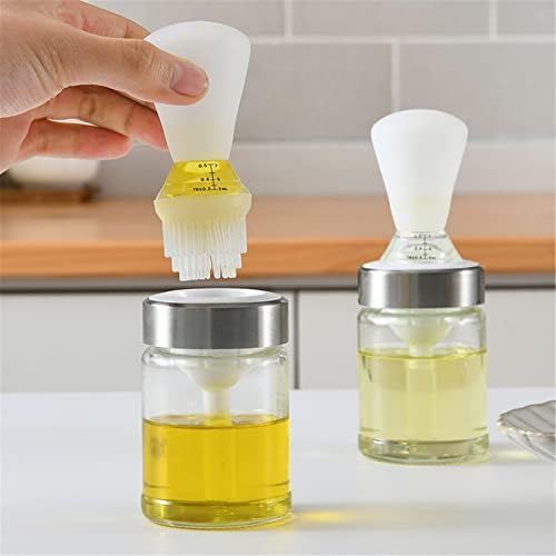 VolksRose Glass Oil Bottle with Silicone Oil Brush 160ml Easy Dispenser BBQdetector