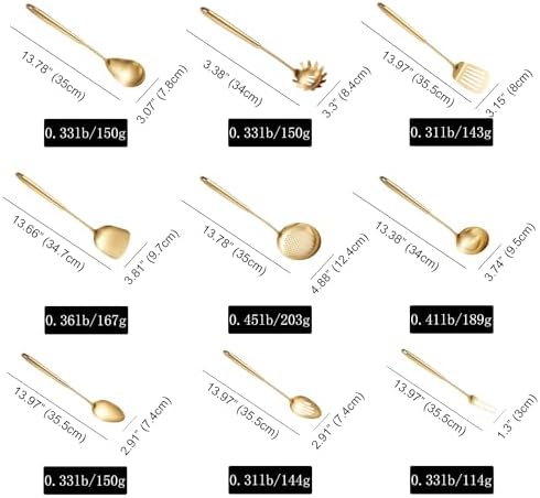 9-Piece Stainless Steel Cooking Utensils Set