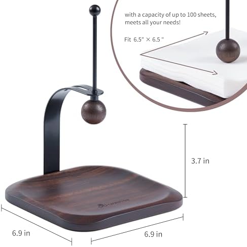 Perfect South American Walnut Napkin Holder for Home Kitchen