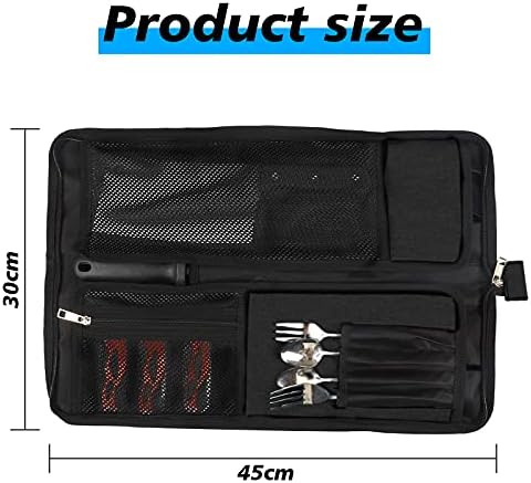 Premium Heavy Duty Chef Knife Roll Bag for Easy Storage Carry