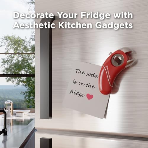 Effortless Kitchen accession Kitchen Mama Epic One Multi-Functional Opener Red