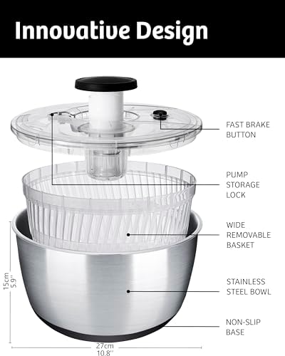 Stainless Steel Kitchen Depths - Pump Salad Spinner More