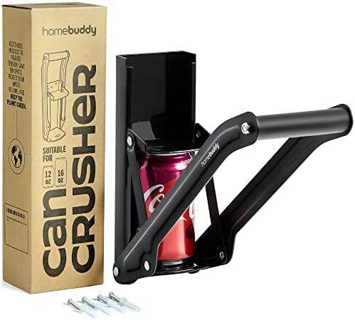HomeBuddy Aluminum Can Crusher - Compact Sturdy for Recycling