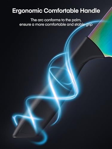 DPerlla Rainbow Titanium Knife Set Premium Sharp Ergonomic Stylish Kitchen Tools