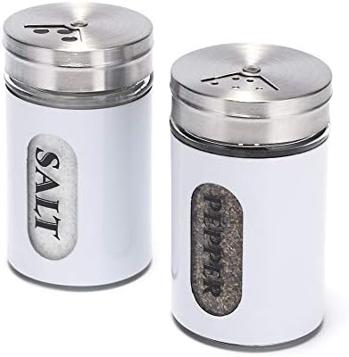 Premium Salt Pepper Shakers Set White