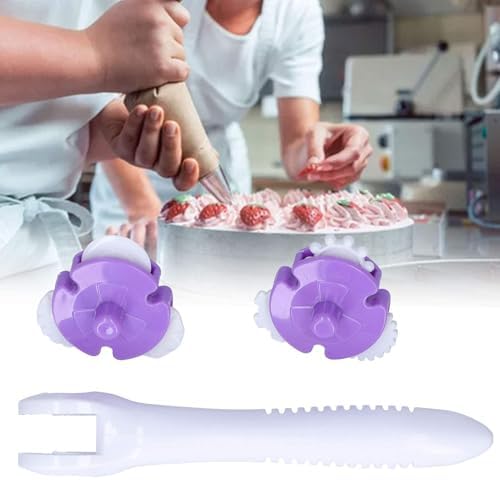 HERCHR Pastry Wheel Cutter Set Stainless Steel for Pie Cookies More