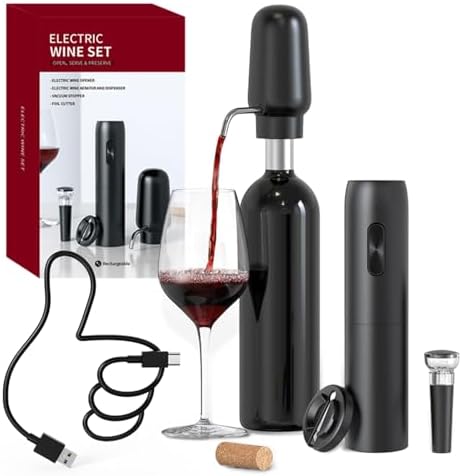 Effortless Electric Wine Opener Set