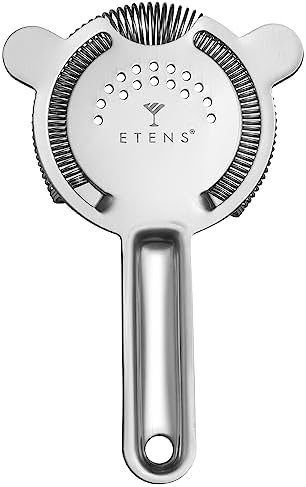 Stainless Steel Cocktail Strainer Silver Reusable Bar Tool for Drinks