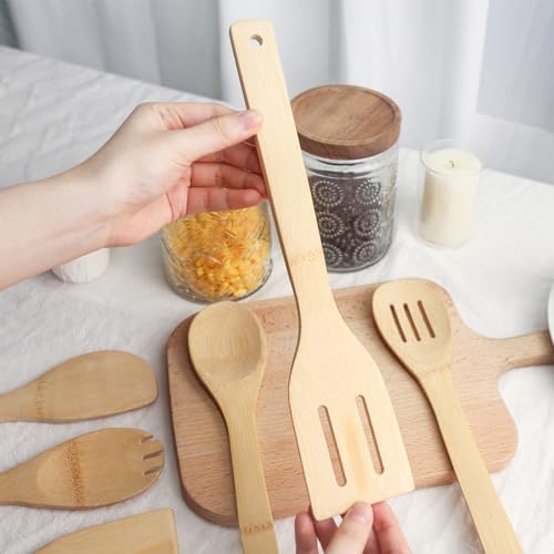 HAKSEN 6PCS Bamboo Cooking Utensils Set 1