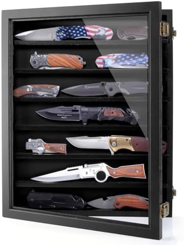 ULTRGEE Wall Mounted Knife Display Case