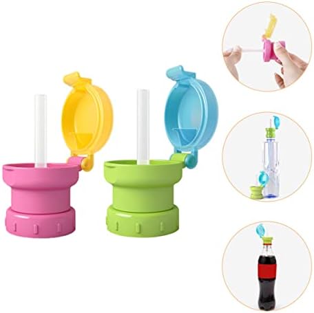 Dual Purpose Bottle Straw Caps for Boys Girls Portable Leakproof