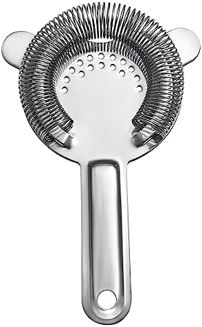 Stainless Steel Cocktail Strainer Silver Reusable Bar Tool for Drinks