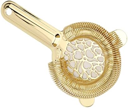 Cocktail Strainer Stainless Steel Luxury Gold