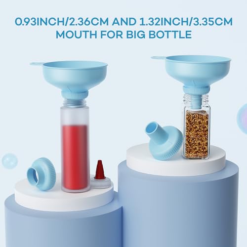 Wide Mouth Versatile Funnel Set for Kitchen Use