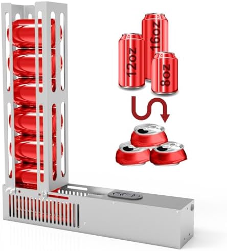 JNSTUElectric Can Crusher Automatic Efficient Can Recycling Machine for Home Use