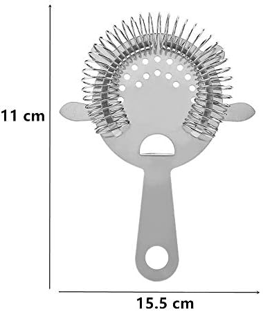 2 Pack Stainless Steel Cocktail Strainer