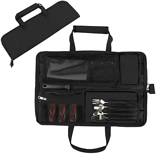 Premium Heavy Duty Chef Knife Roll Bag for Easy Storage Carry