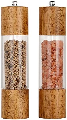 Premium Acrylic Salt Pepper Grinder Set