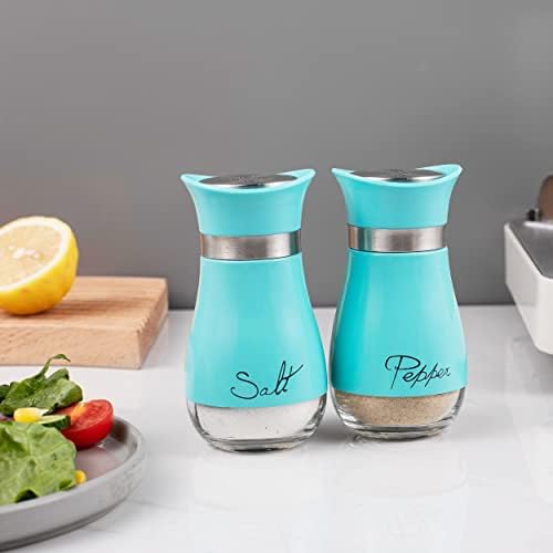 Lonffery Salt and Pepper Shakers Set of 2 Turquoise
