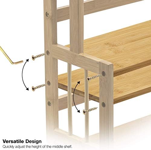 Sorbus 3-Tier Bamboo Spice Storage Organizer