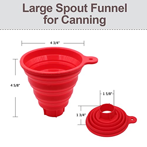 KongNai Silicone Collapsible Funnel for Canning