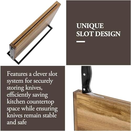 Modern Knife Block for Kitchen Storage