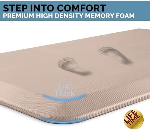 34 Inch Anti Fatigue Floor Mat Rose Gold