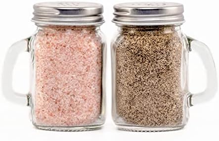 Mason Jar Salt Pepper Shakers Handcrafted Country Kitchen Essentials