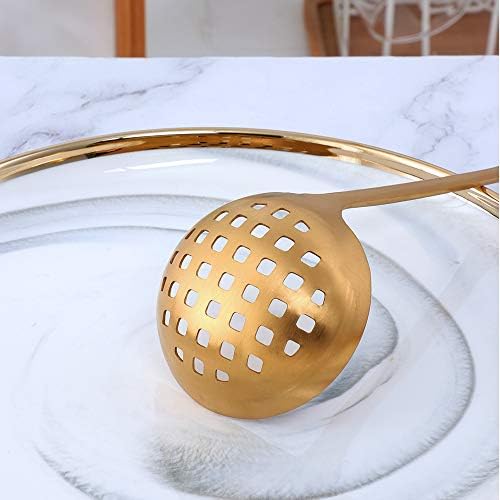 2-Piece Gold Colander Ladle Set for Hotpot