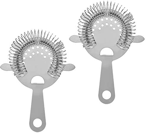 2 Pack Stainless Steel Cocktail Strainer