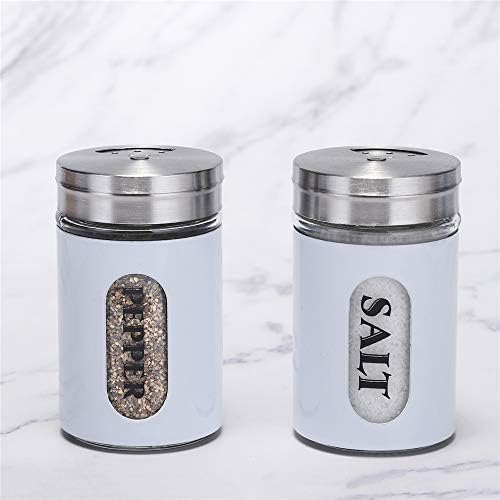 Premium Salt Pepper Shakers Set White