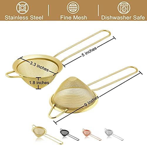 Premium Fine Mesh Strainer Set