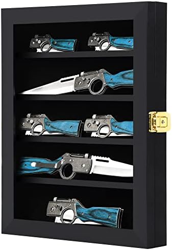 Professional Display Case for Pocket Knives Anti-UV Protection Easy to Move