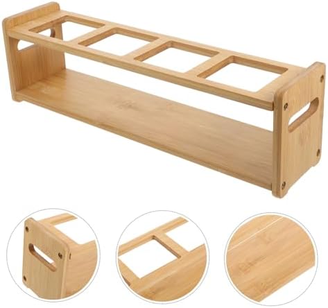 Wooden Seasoning Bottle Storage Rack