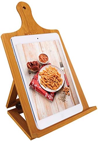 Custom Bamboo Chefs Easel Stand Eco-Friendly Cooking Gift