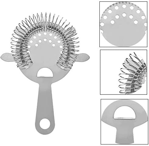 2 Pack Stainless Steel Cocktail Strainer