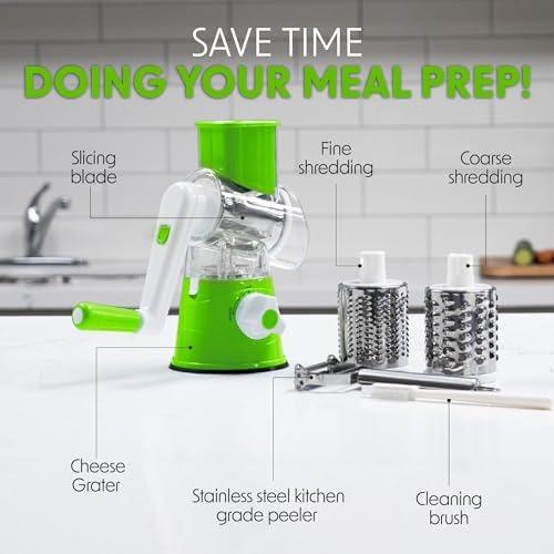 Manual Cheese Grater Slicer Complete Kitchenessential for grating slicing and grinding