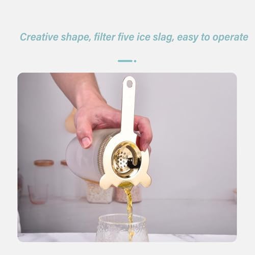 Stainless steel cocktail strainer by Generic
