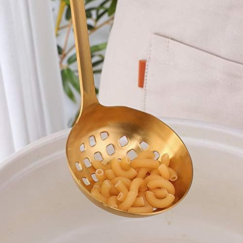 2-Piece Gold Colander Ladle Set for Hotpot