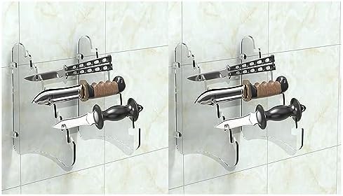 Lufr Clear Wall Knife Display Rack Holder 8 Pcs Thickening 2 Stand