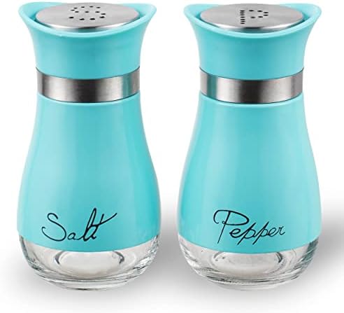Lonffery Salt and Pepper Shakers Set of 2 Turquoise