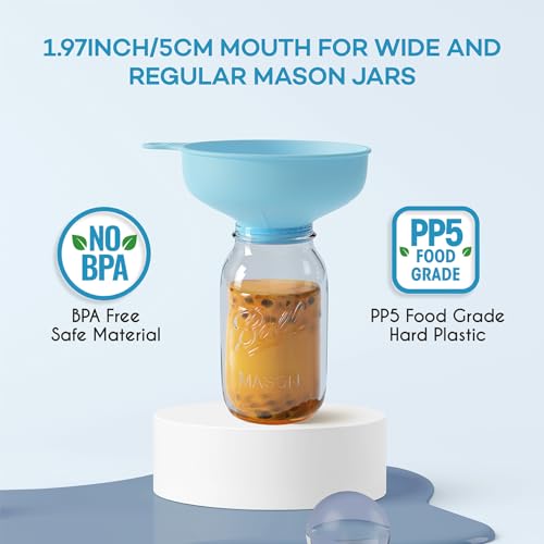 Wide Mouth Versatile Funnel Set for Kitchen Use
