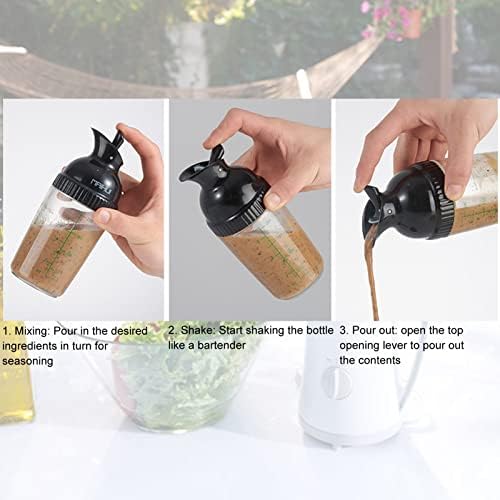FLEXMAN Salad Dressing Shaker 200ml Black 1