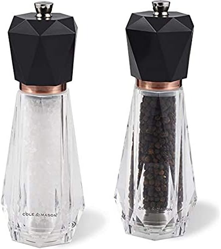 Cole Mason Somerton antique Salt and Pepper Mills Set - Copper