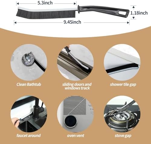 7 Pcs Multifunctional Hard Bristle Crevice Cleaning Brush Set