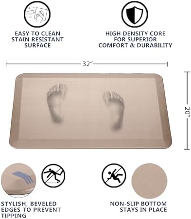 34 Inch Anti Fatigue Floor Mat Rose Gold