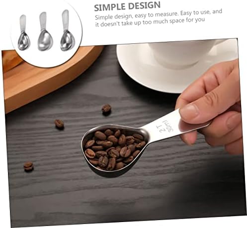Cabilock 3-Piece Stainless Steel Measuring Spoons Ergonomic Design Stackable Kitchen Tools
