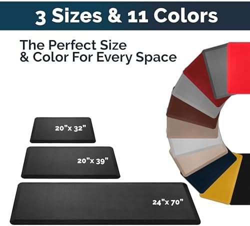 34 Inch Anti Fatigue Floor Mat Rose Gold