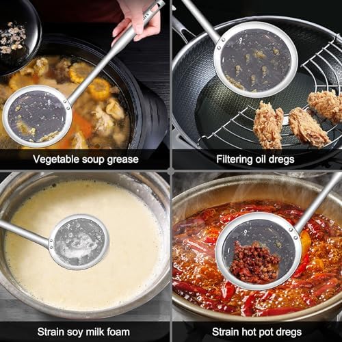 3-in-1 Stainless Steel Fat Skimmer Set for Cooking