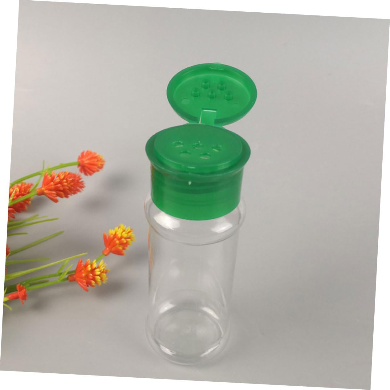 VINTORKY 24-Piece Green Plastic Seasoning Bottle Set